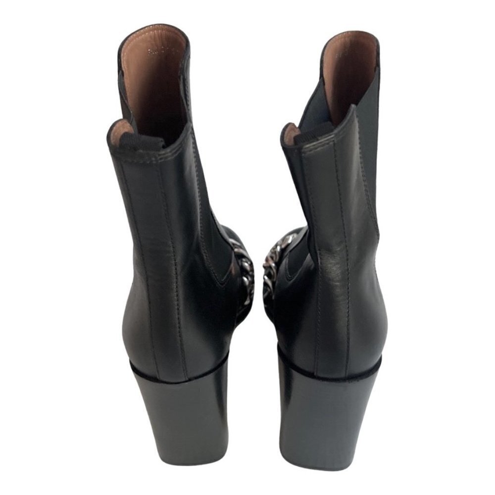 Givenchy Chain Chelsea black leather boots size 39 - Picture 4 of 10